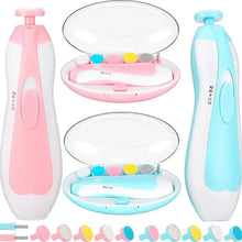 PORTABLE ELECTRIC 6 IN 1 BABY NAIL TRIMMER & NAIL CLIPPERS WITH LED LIGHT