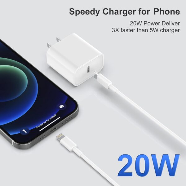 APPLE 20W USB TYPE C POWER CHARGER ADAPTER PLUG IPHONE 14 13 12 & 11