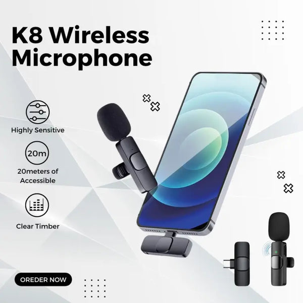 K8 Type C Wireless Collar Microphone